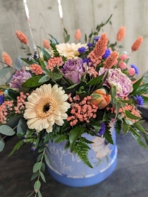 Mothers Day Hatbox Arrangement