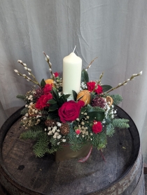 Christmas Candle Arrangement