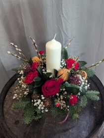 Christmas Candle Arrangement